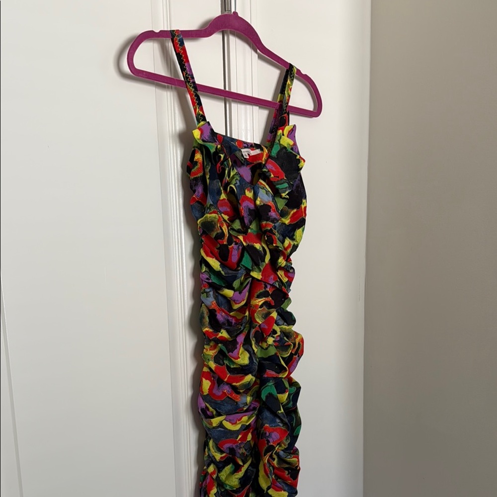 RACHEL Rachel Roy Colorful Floral Midi Dress